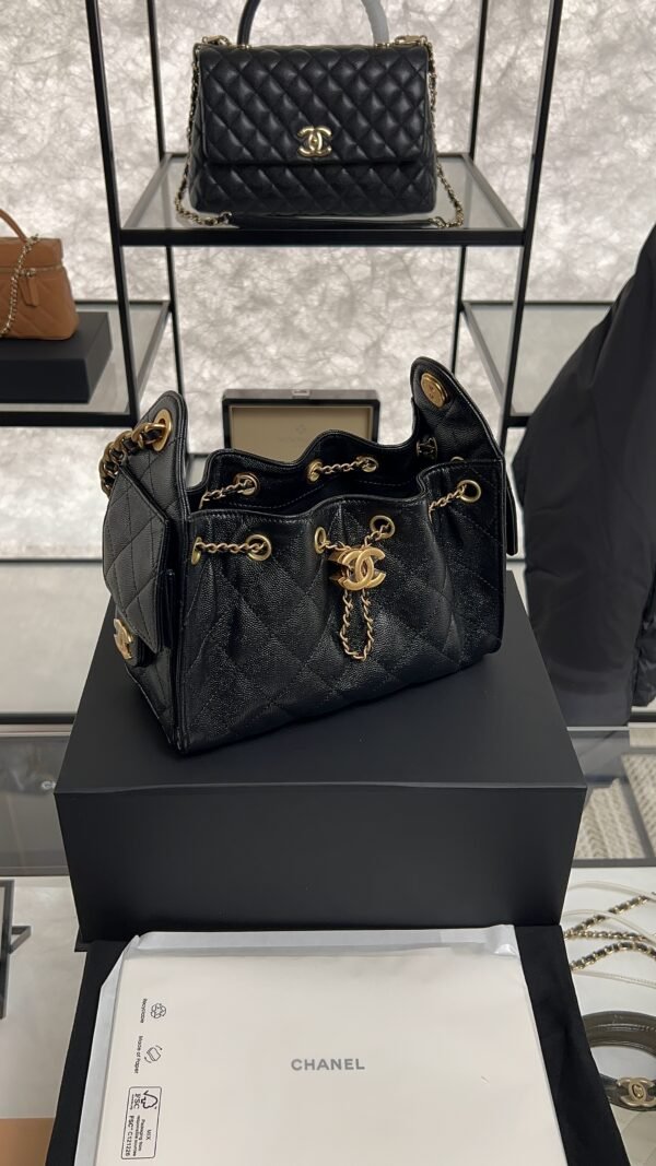 Chanel Caviar Quilted Mini 25 Handbag black
