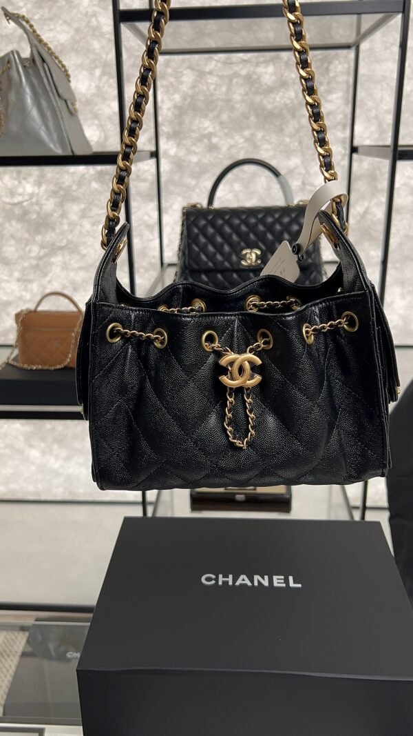 Chanel Caviar Quilted Mini 25 Handbag black