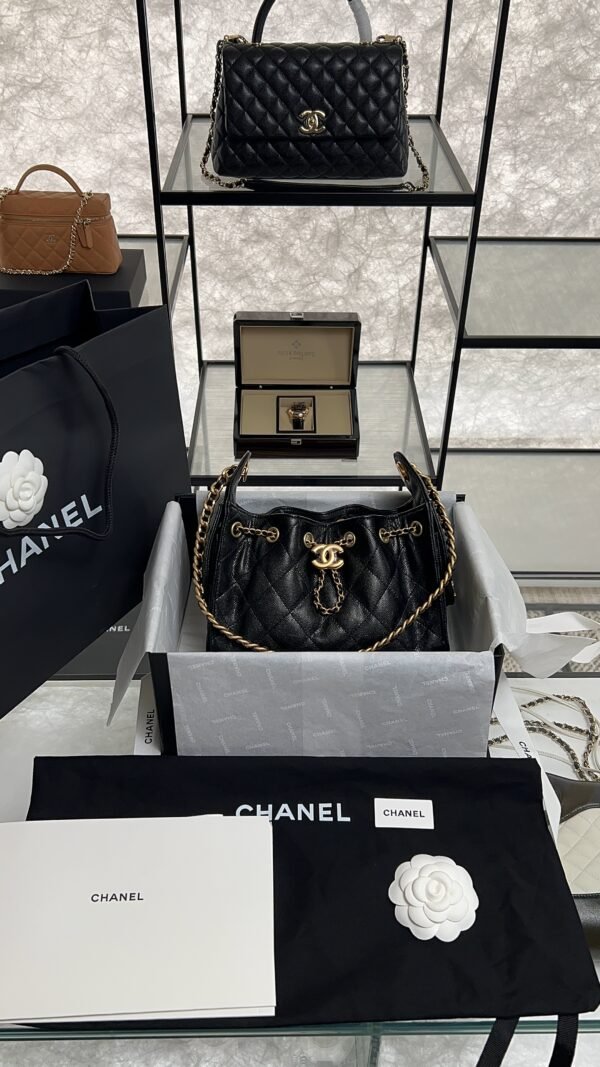 Chanel Caviar Quilted Mini 25 Handbag black