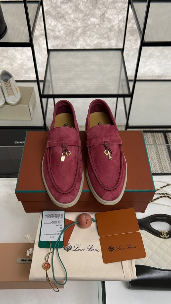 Loro Piana Summer Charms Walk Loafer Oxblood (Q0B2)