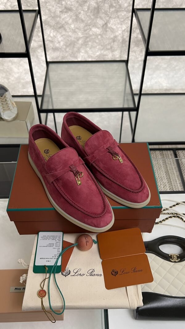 Loro Piana Summer Charms Walk Loafer Oxblood (Q0B2)