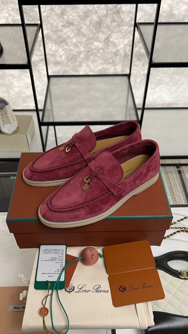 Loro Piana Summer Charms Walk Loafer Oxblood (Q0B2)