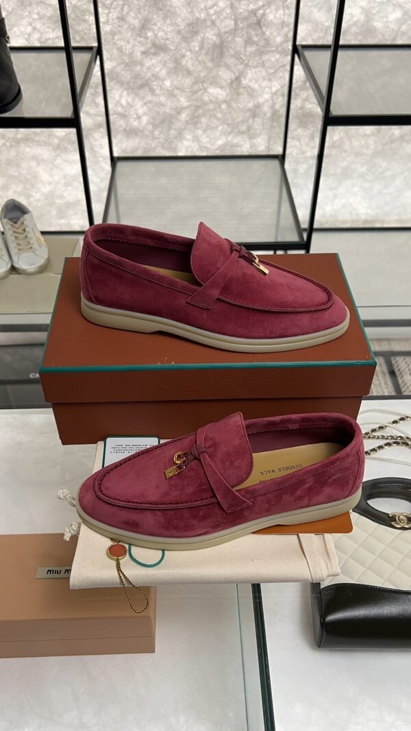 Loro Piana Summer Charms Walk Loafer Oxblood (Q0B2)