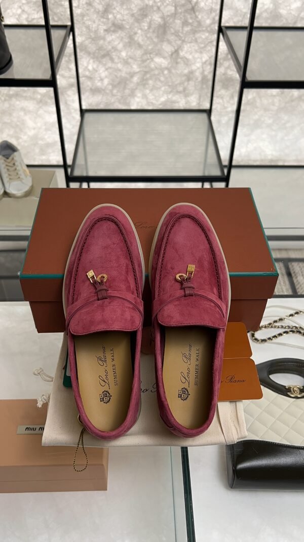 Loro Piana Summer Charms Walk Loafer Oxblood (Q0B2)