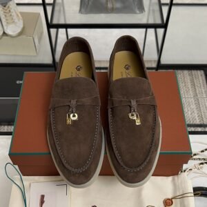 Loro Piana Summer Charms Walk Loafer Brown