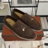 Loro Piana Summer Charms Walk Loafer Brown