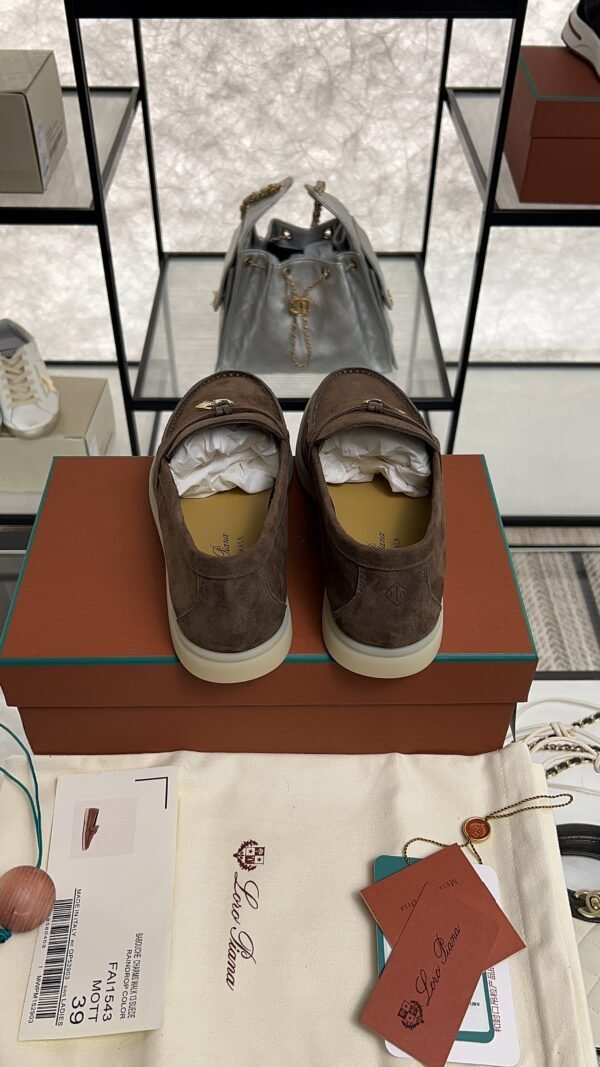 Loro Piana Summer Charms Walk Loafer Brown