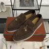 Loro Piana Summer Charms Walk Loafer Brown