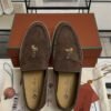 Loro Piana Summer Charms Walk Loafer Brown