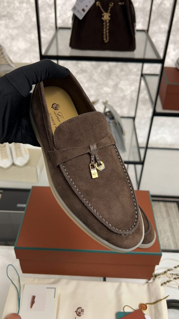 Loro Piana Summer Charms Walk Loafer Brown
