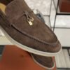 Loro Piana Summer Charms Walk Loafer Brown
