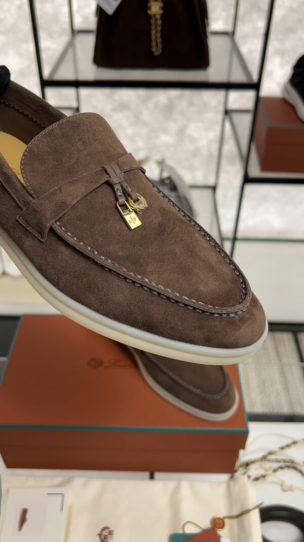 Loro Piana Summer Charms Walk Loafer Brown