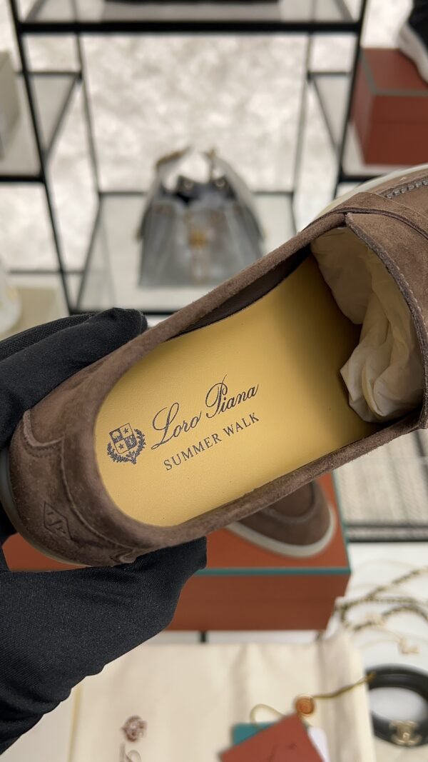 Loro Piana Summer Charms Walk Loafer Brown