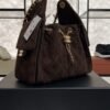Chanel Small 25 Handbag Brown Suede Quilted