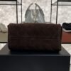 Chanel Small 25 Handbag Brown Suede Quilted