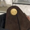 Chanel Small 25 Handbag Brown Suede Quilted