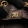 Chanel Small 25 Handbag Brown Suede Quilted