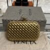 Bottega Veneta Knot Clutch Gold