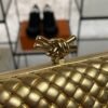 Bottega Veneta Knot Clutch Gold