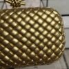 Bottega Veneta Knot Clutch Gold