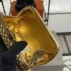 Bottega Veneta Knot Clutch Gold