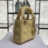 Dior Lambskin Cannage Micro Lady Dior Soft Yellow
