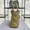 Dior Lambskin Cannage Micro Lady Dior Soft Yellow