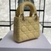 Dior Lambskin Cannage Micro Lady Dior Soft Yellow