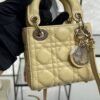 Dior Lambskin Cannage Micro Lady Dior Soft Yellow