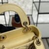 Dior Lambskin Cannage Micro Lady Dior Soft Yellow