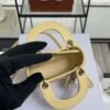 Dior Lambskin Cannage Micro Lady Dior Soft Yellow