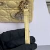 Dior Lambskin Cannage Micro Lady Dior Soft Yellow