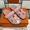 HERMÈS CHYPRE SANDAL Women’s Rose Porcelaine