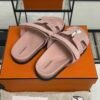 HERMÈS CHYPRE SANDAL Women’s Rose Porcelaine