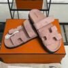 HERMÈS CHYPRE SANDAL Women’s Rose Porcelaine