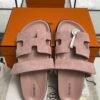 HERMÈS CHYPRE SANDAL Women’s Rose Porcelaine