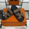 HERMÈS CHYPRE SANDAL Étoupe Women’s