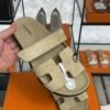 HERMÈS CHYPRE SANDAL Beige Women’s