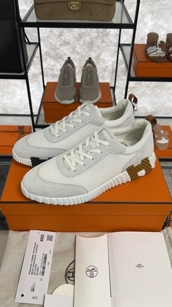 HERMES Bouncing sneake Blanc