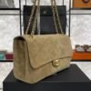 Chanel Spring/Summer 2026 Maxi Flap Bag Suede Calfskin & Gold-Tone Metal Dark Beige