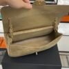 Chanel Spring/Summer 2026 Maxi Flap Bag Suede Calfskin & Gold-Tone Metal Dark Beige