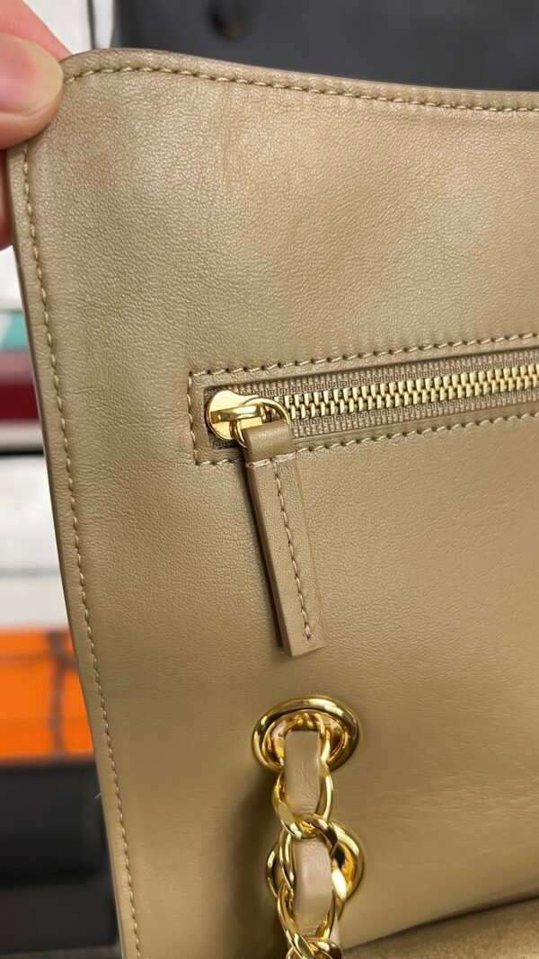 Chanel Spring/Summer 2026 Maxi Flap Bag Suede Calfskin & Gold-Tone Metal Dark Beige