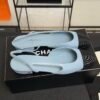 Chanel Lambskin Grosgrain Cap Toe CC Slingback Pumps Light Blue