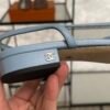 Chanel Lambskin Grosgrain Cap Toe CC Slingback Pumps Light Blue